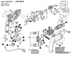 Bosch 0 603 312 842 PSB 500 R Percussion Drill 240 V / GB Spare Parts PSB500R